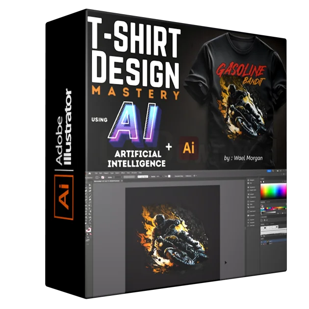 T-Shirt Design Mastery Using A. I and Adobe Illustrator