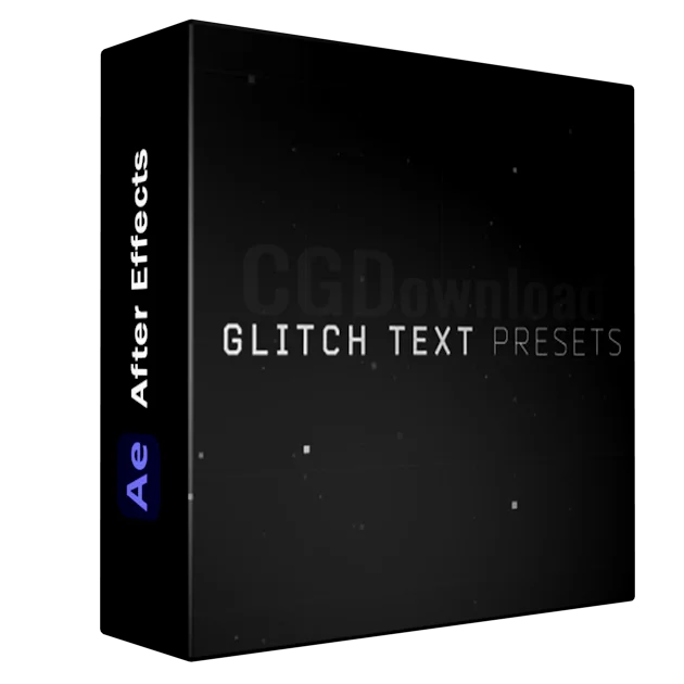 AE 600 Glitch Text Presets