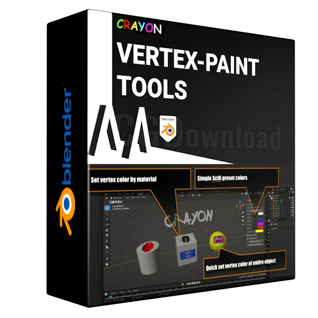 Crayon: Vertex Paint 2.0.6 Blender