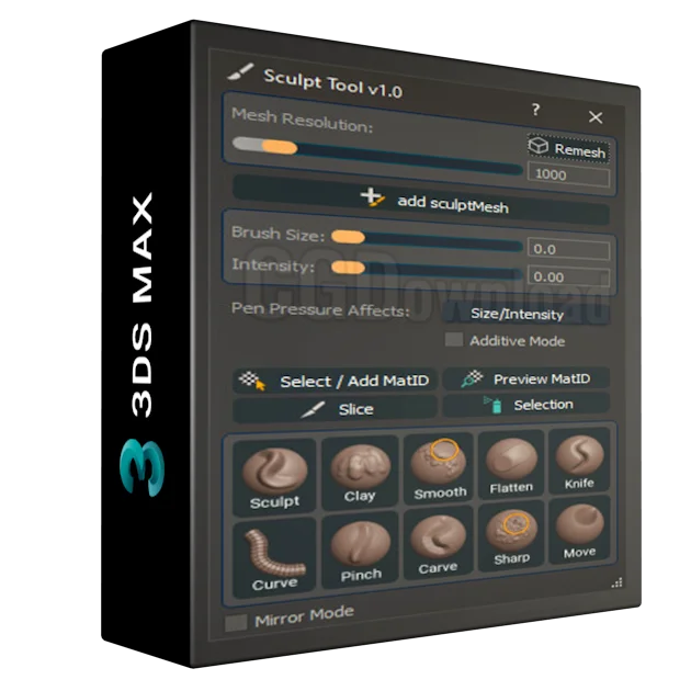 Sculpt Tool v1.0 for 3ds Max 2023 - 2024