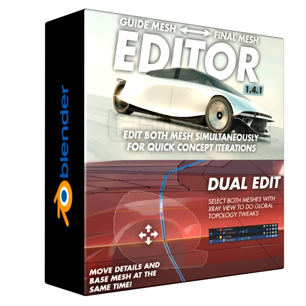 Guide Mesh <> Final Mesh Editor v1.4.1 – addon Blender