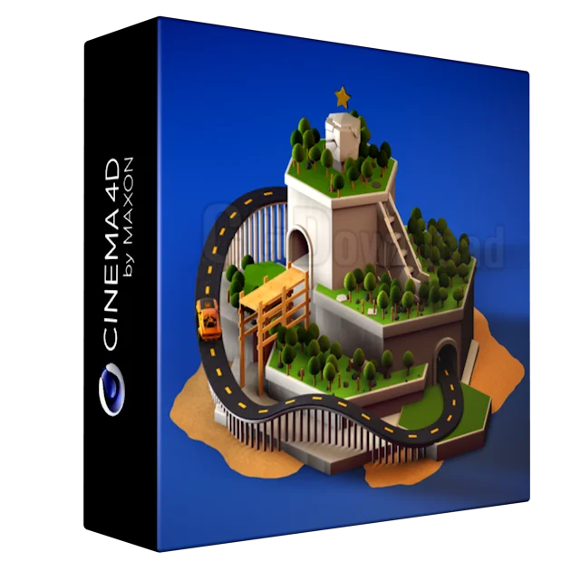 Create a fun 3D island with Cinema 4D