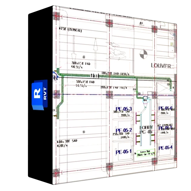 Revit MEP- HVAC- Duct design, Revit 3D Modeling