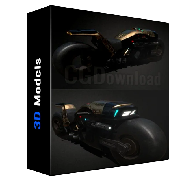 Sci-Fi Motorcycle Project MX 2 – 3D Model