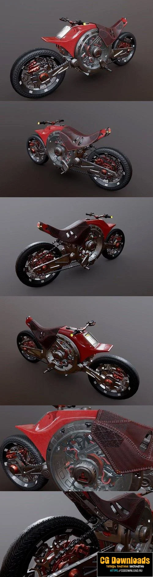 Futuristic Motorcycle