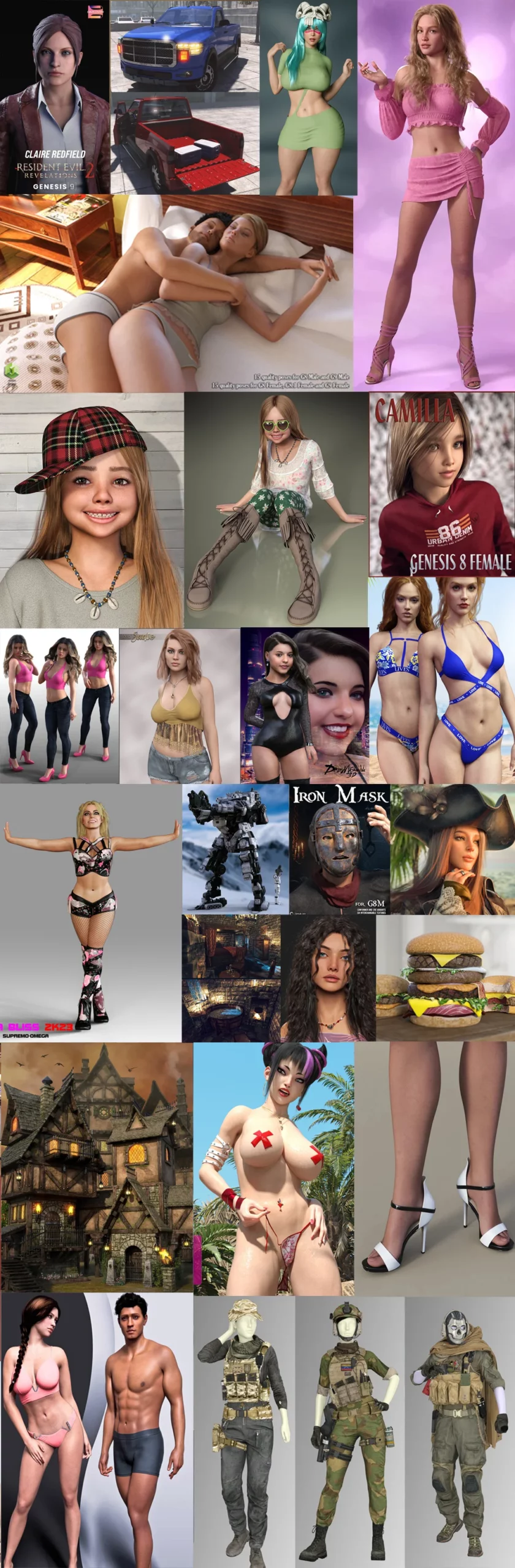 DAZ 3D models