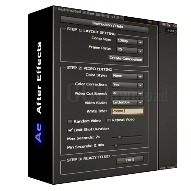 Automated Video Editing v1.12 for AE