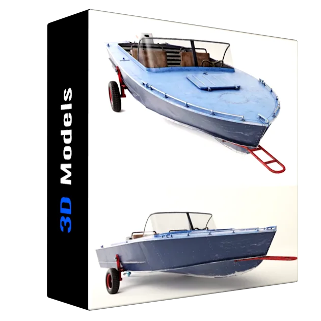 Old Vintage Worned Power Boat Progress 2 iv7