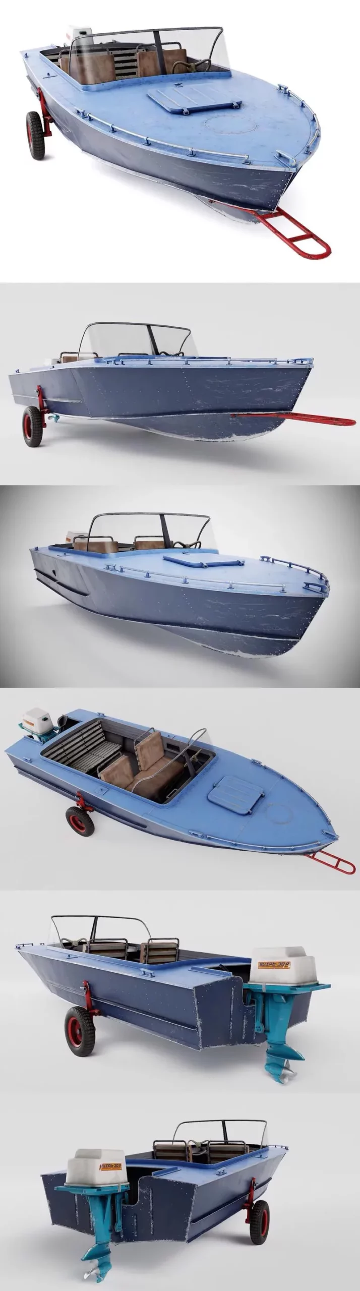 Old Vintage Worned Power Boat Progress 2 iv7 скачать