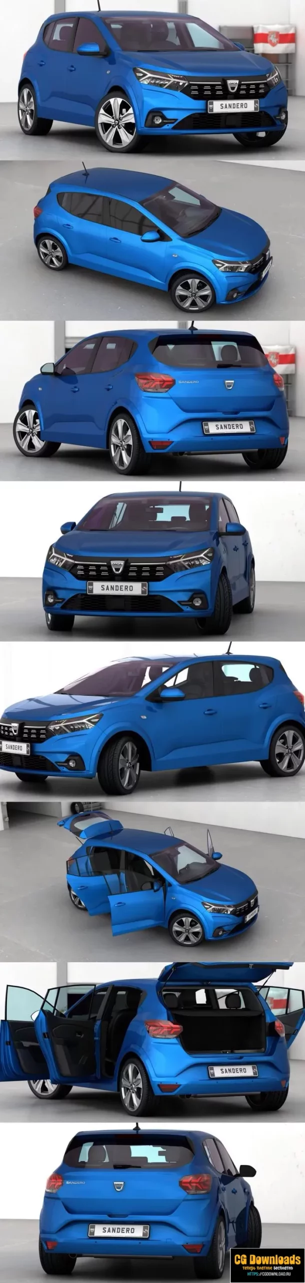 скачать Dacia Sandero 2021