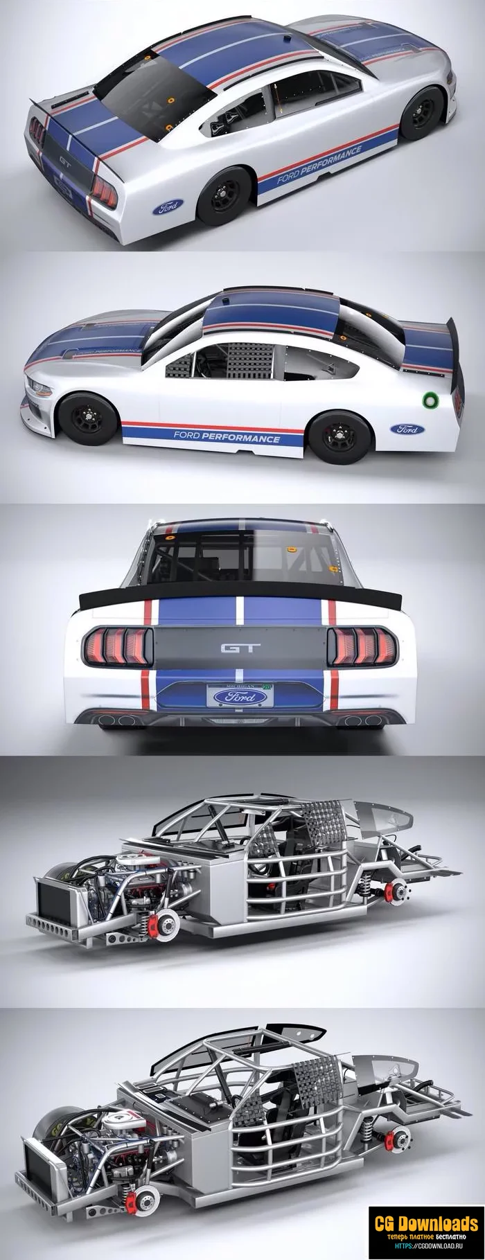 Ford Mustang NASCAR 2020 бесплатно