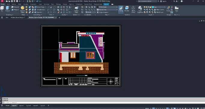 AutoCAD 2D & 3D Modern House Design Course - 1 скачать