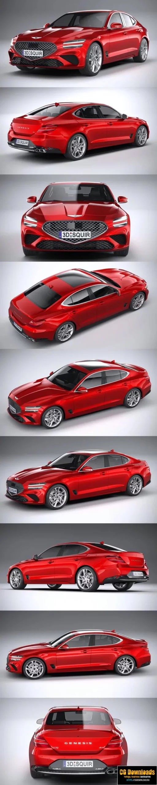 Genesis G70 2022 3d model