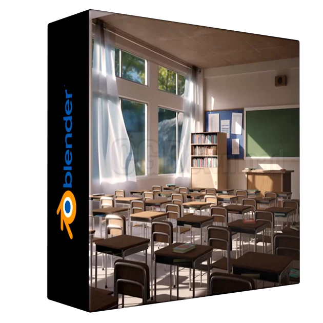 3D Classroom Environment Creation in Blender