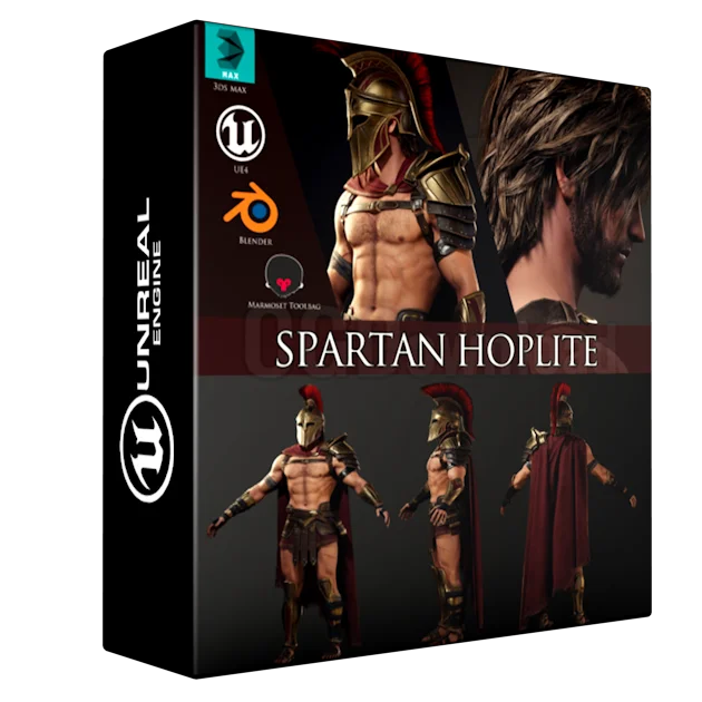 Spartan Hoplite - Game Ready