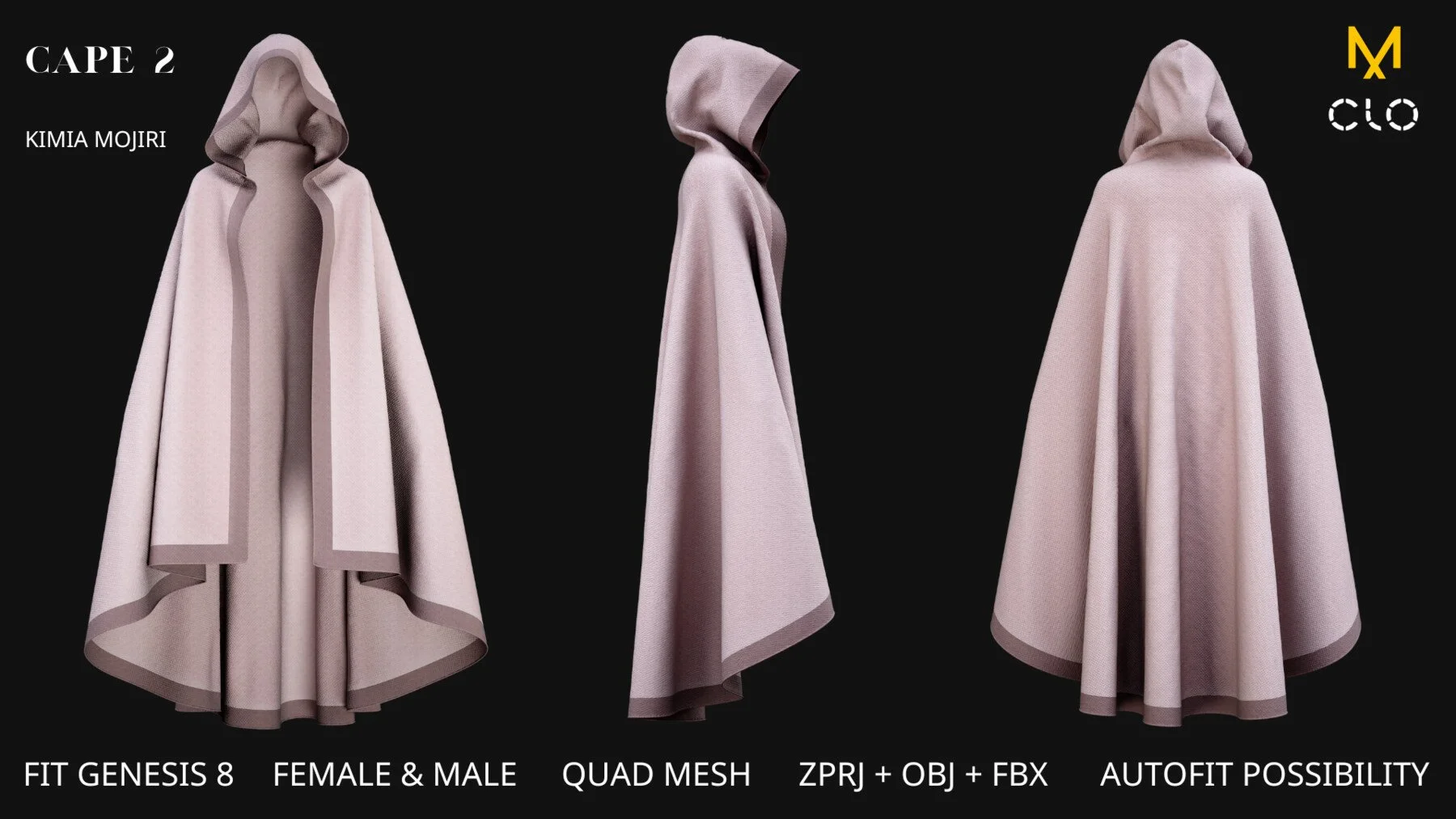 14 Cape Models (Male / Female) | Artstation | CGDownload