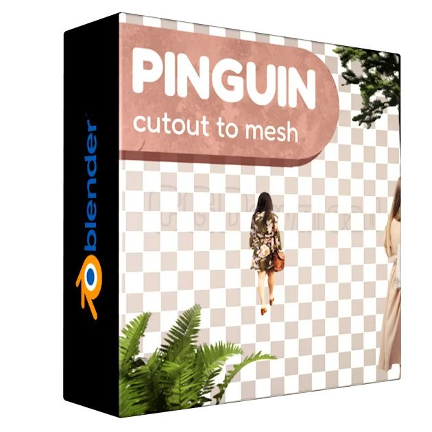 Pinguin - Cutout To Mesh