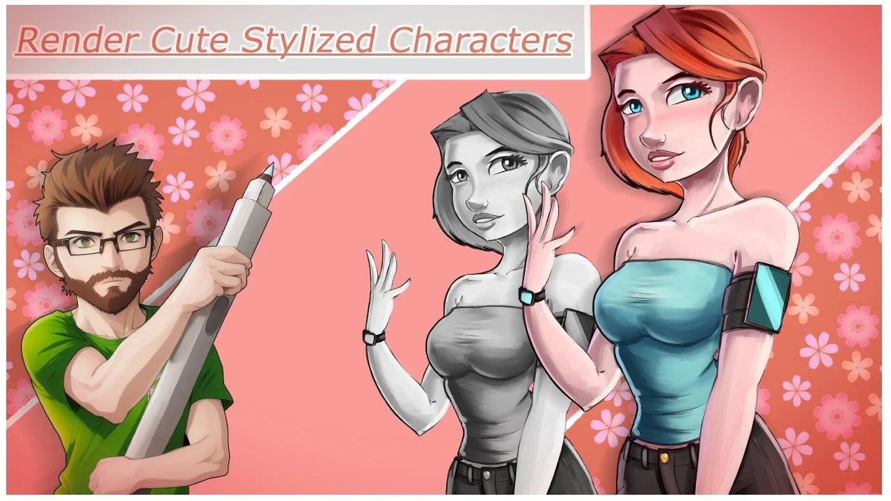 Render Cute Stylized Characters - Bring your characters to life with color! - How to Draw Humans скачать