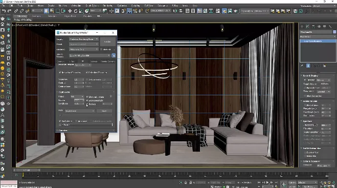 Modeling realistic living in 3ds Max скачать