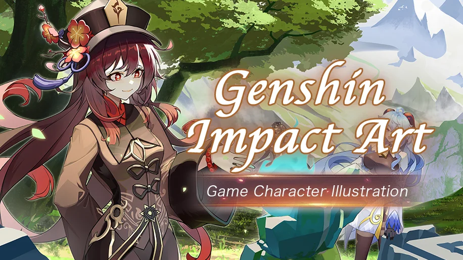 Genshin Impact Art-Game Character Illustration скачать