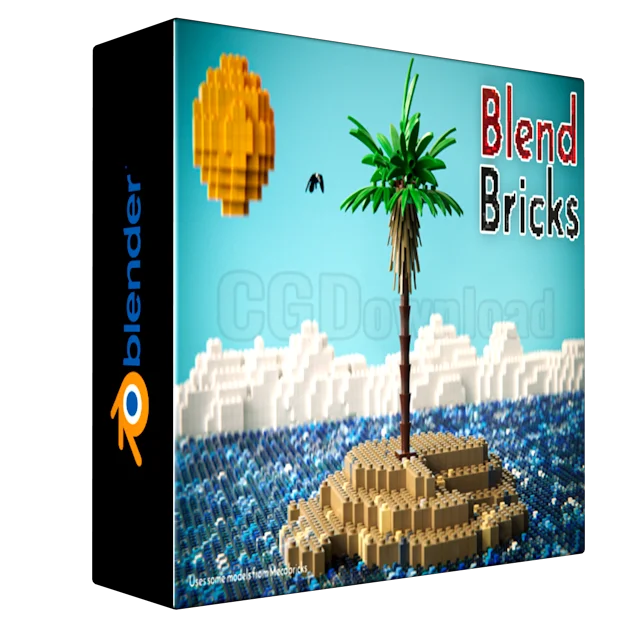 Blendbricks V2 - Photorealistic Abs Plastic Lego For Blender