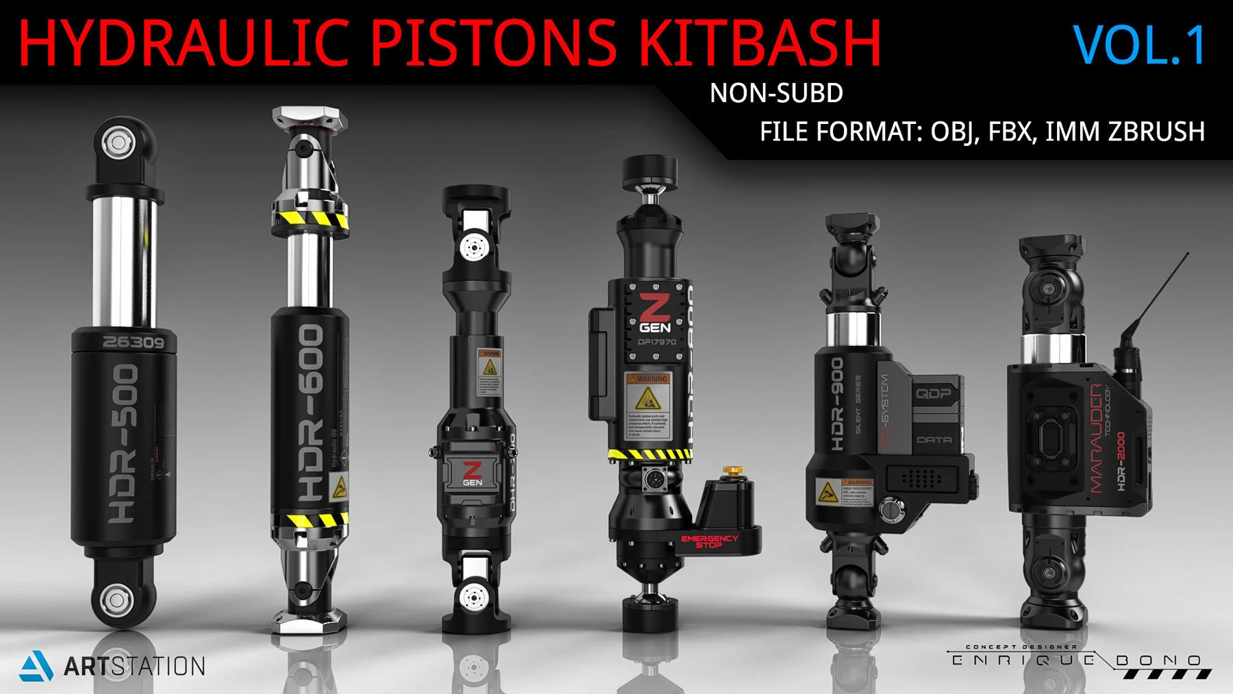 Kitbash Hydraulic Pistons V1 скачать