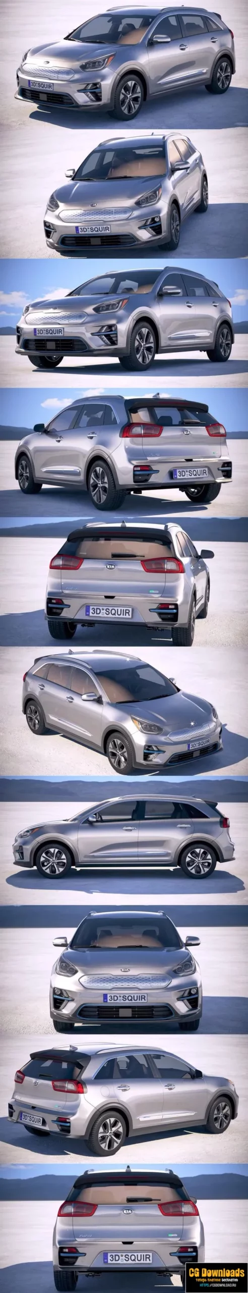 Kia E-Niro 2019 3D модель