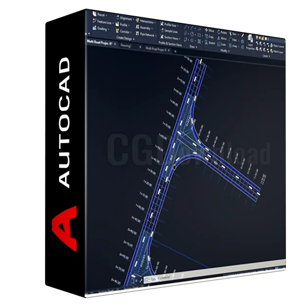 AutoCAD Civil 3D 6km Complete Road & Junction Desgin Project