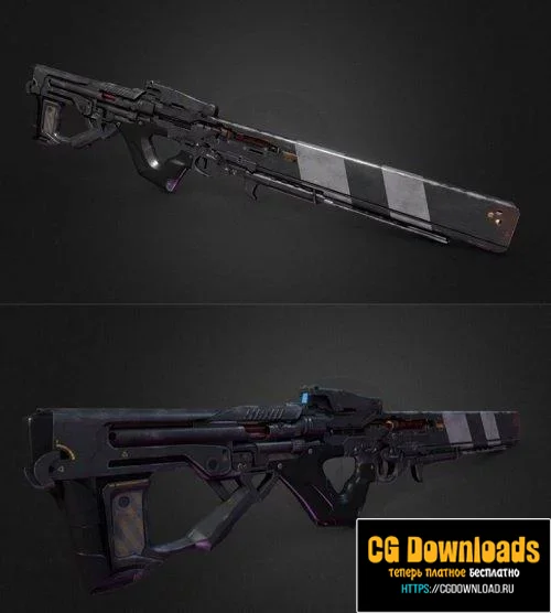 Battle Rifle 3D модель