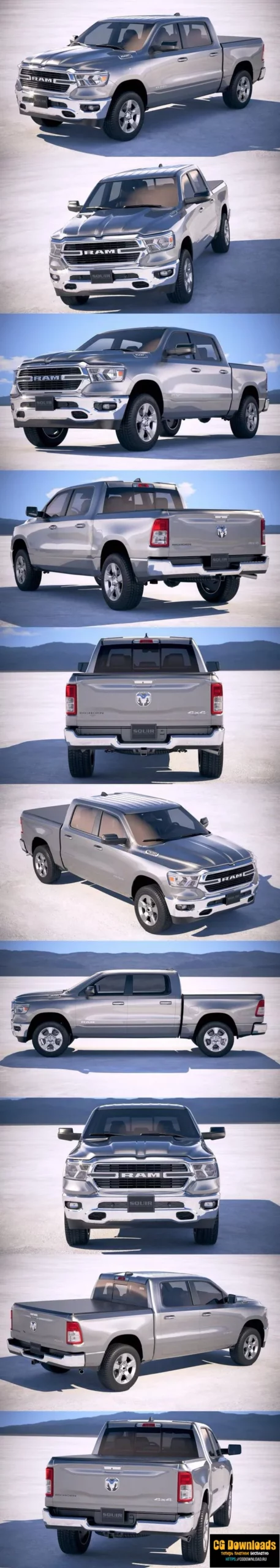 Dodge RAM BigHorn 2019 3D модель