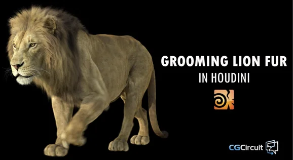 Grooming Lion Fur in Houdini скачать