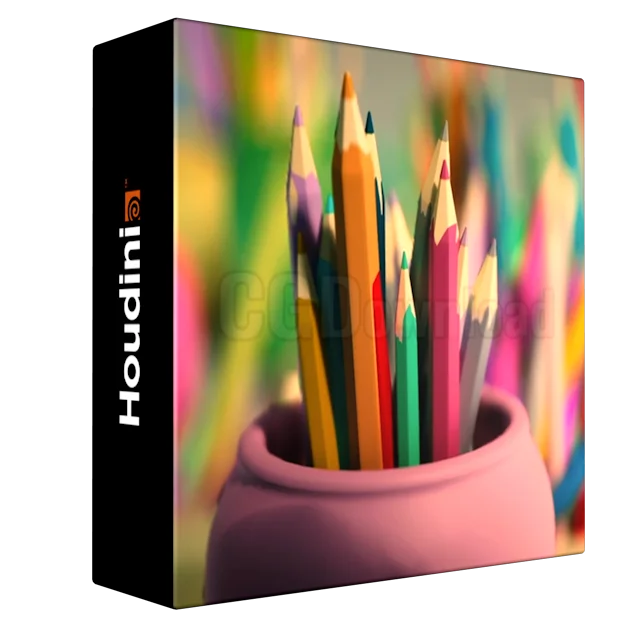 Houdini 19.5, UE5 - Procedural Stylized Pencil Case(s) + RBD