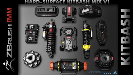 Kitbash Hard-Surface Mix V1 скачать