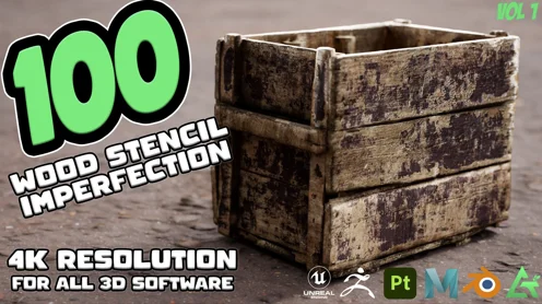 MEGA PACK - 100 Practical and useful WOOD Stencil imperfection скачать