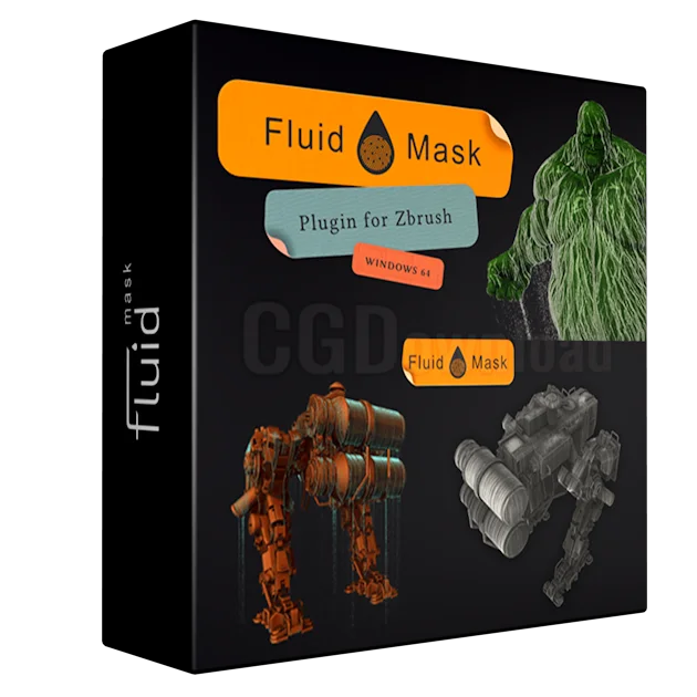 Fluid Mask - ZBrush 2019 Plugin