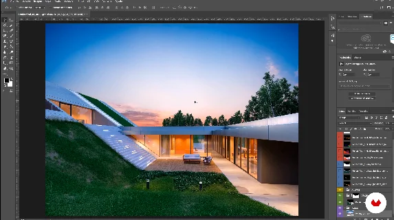 Exterior Architectural Rendering with V-Ray скачать