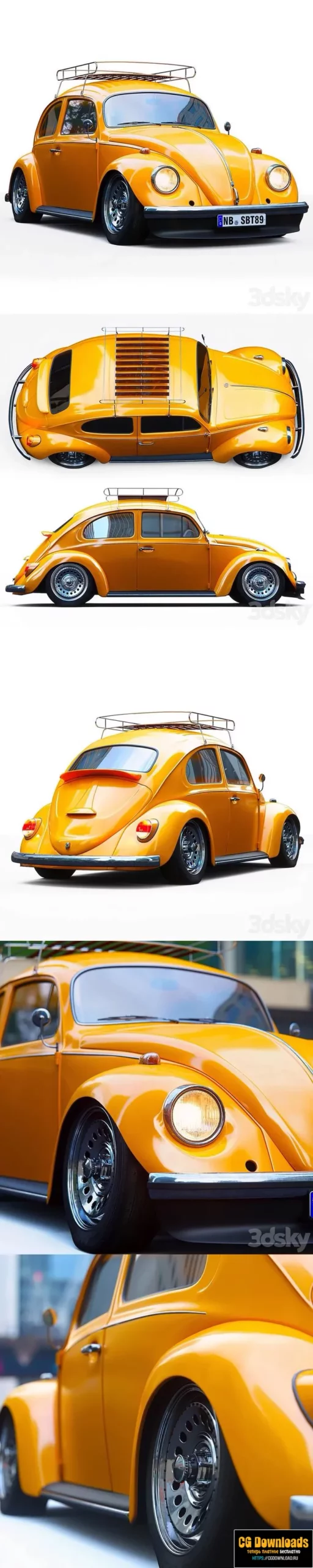 Volkswagen Beetle 3D модель