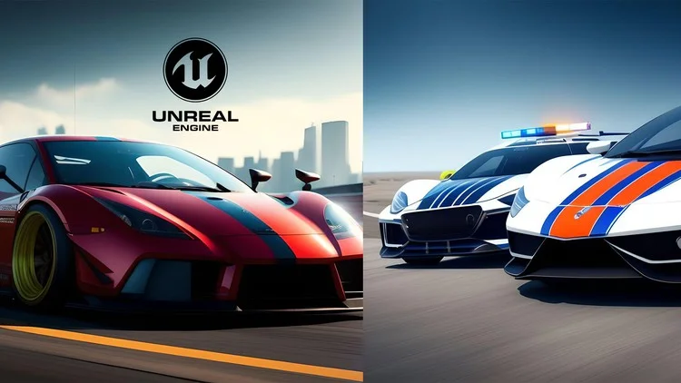 Unreal Ultimate Vehicle, Drivable Racing & Chasing Mechanics скаяать