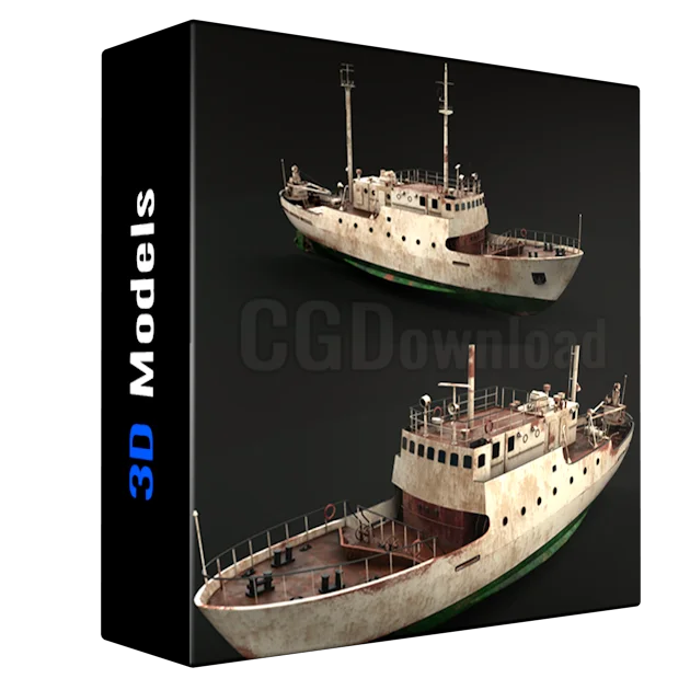 Old vessel Low-poly