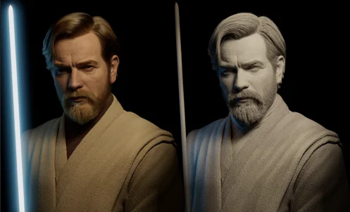 Obi Wan Kenobi Realistic Cg Character скачать