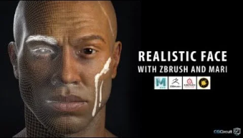 Realistic Face with Zbrush and Mari скачать