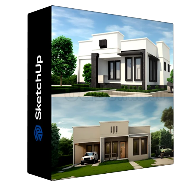 Sketch Up Pro 3D Bungalow From Beginning To Advance Level