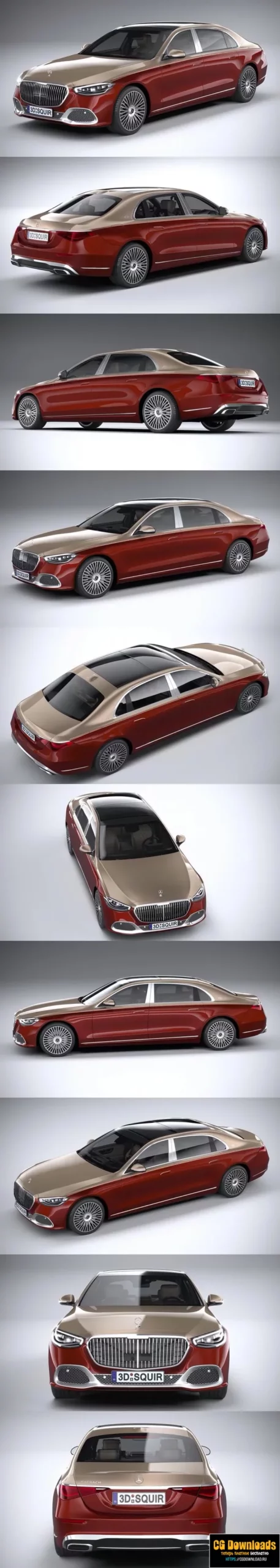 Mercedes-Benz S-Class Maybach 2021 3D модель