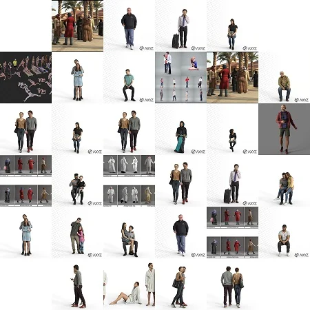 AXYZ 3D People Collection скачать