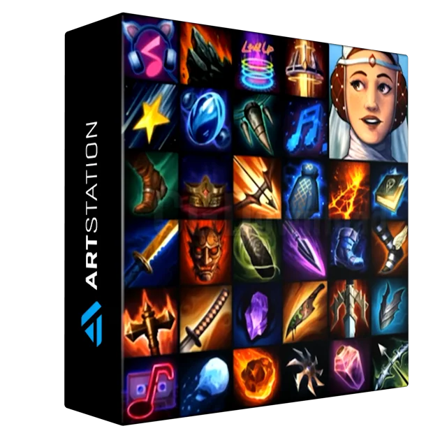 Hand-Painted Icons for Games