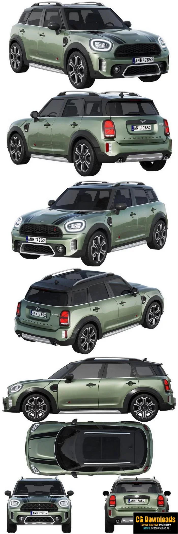 Mini Countryman S 2021 3D модель