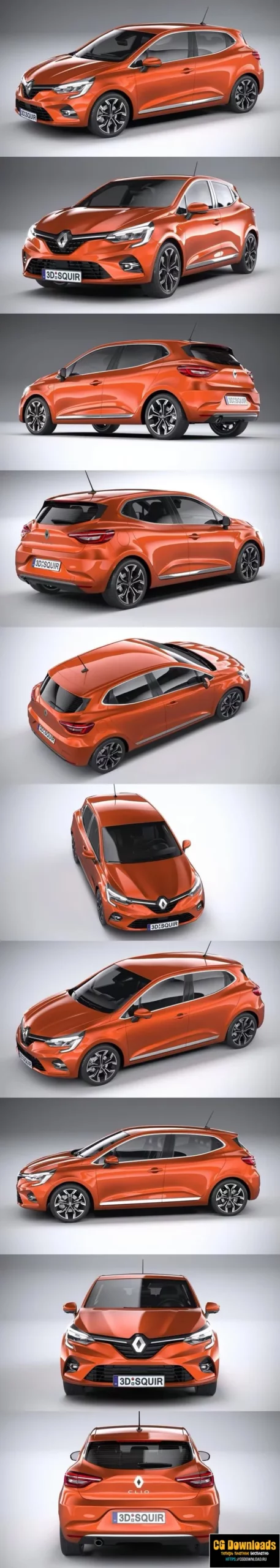 Renault Clio 2020 3D модель