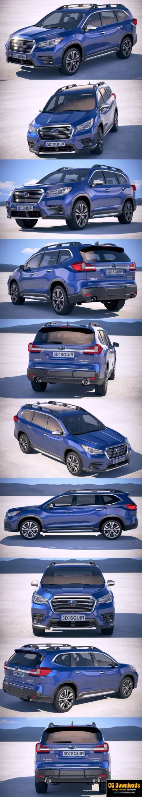 Subaru Ascent 2019 3D модель