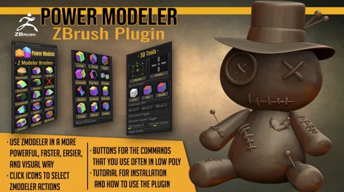 Power Modeler ZBrush Plugin crack