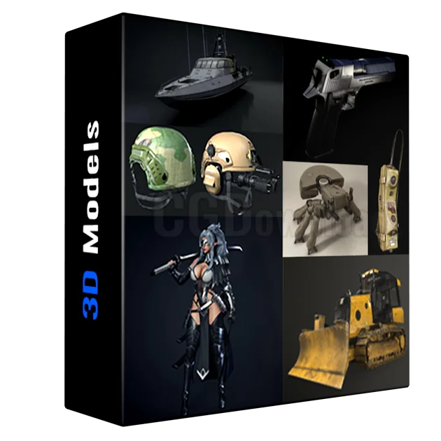 PBR Game 3D Models Bundle 1 Октябрь 2023